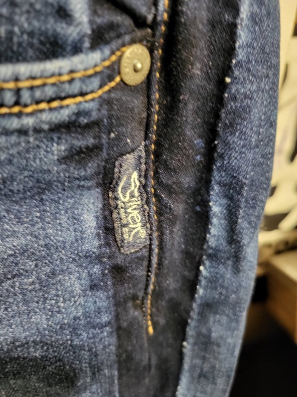 NWOT SILVER VINTAGE SLIM JEANS SZ 16 - Picture 4 of 10